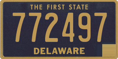 DE license plate 772497