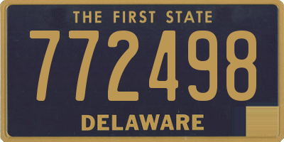 DE license plate 772498
