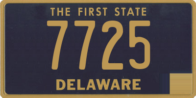 DE license plate 7725