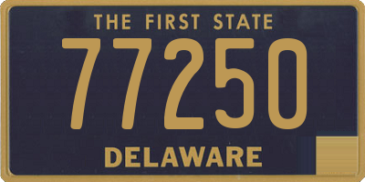 DE license plate 77250