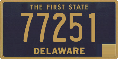 DE license plate 77251