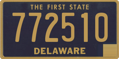 DE license plate 772510