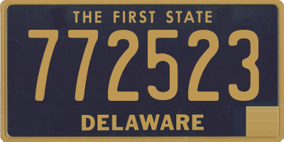 DE license plate 772523