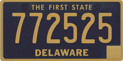 DE license plate 772525