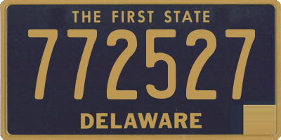 DE license plate 772527