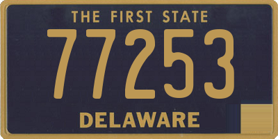 DE license plate 77253