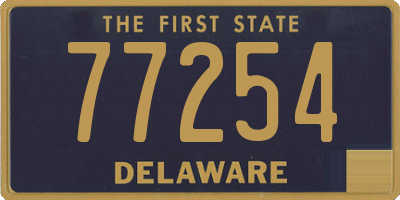 DE license plate 77254