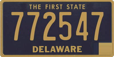 DE license plate 772547