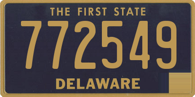 DE license plate 772549