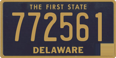 DE license plate 772561