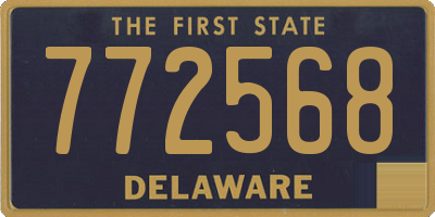 DE license plate 772568