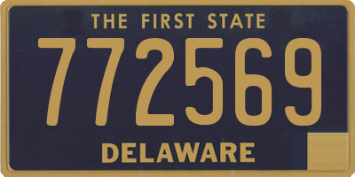 DE license plate 772569