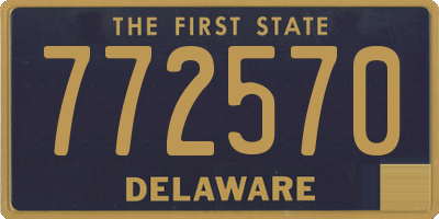 DE license plate 772570