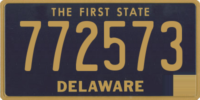 DE license plate 772573