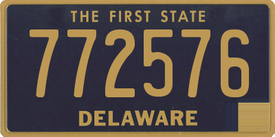 DE license plate 772576
