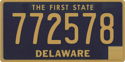 DE license plate 772578