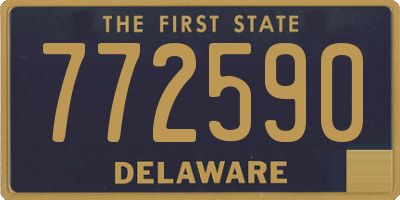 DE license plate 772590