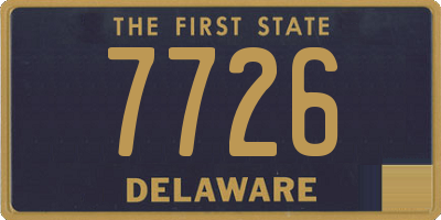 DE license plate 7726