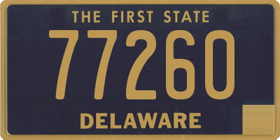 DE license plate 77260