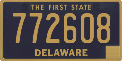 DE license plate 772608
