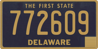 DE license plate 772609