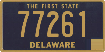 DE license plate 77261