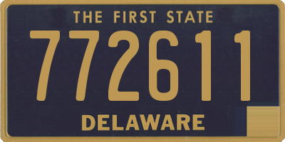 DE license plate 772611