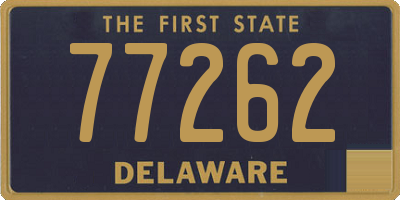 DE license plate 77262