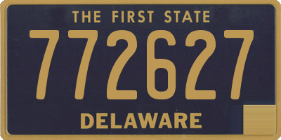 DE license plate 772627