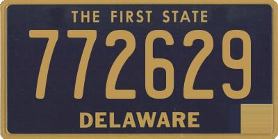 DE license plate 772629
