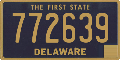 DE license plate 772639