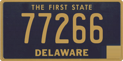 DE license plate 77266