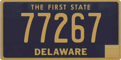 DE license plate 77267