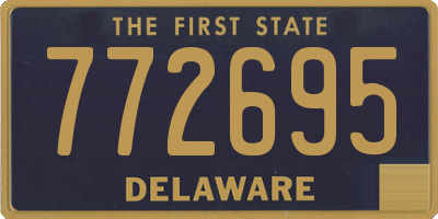 DE license plate 772695