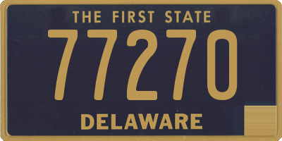 DE license plate 77270