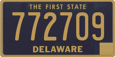 DE license plate 772709