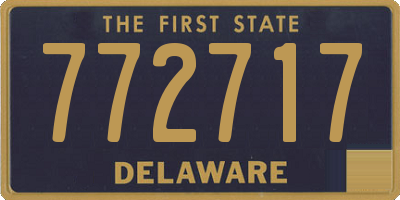 DE license plate 772717