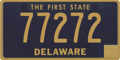 DE license plate 77272