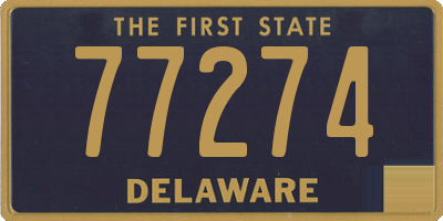 DE license plate 77274