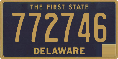 DE license plate 772746