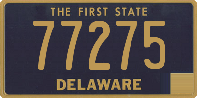DE license plate 77275
