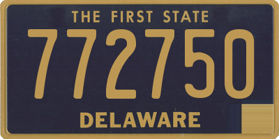 DE license plate 772750