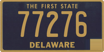DE license plate 77276