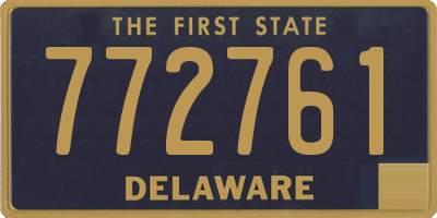 DE license plate 772761