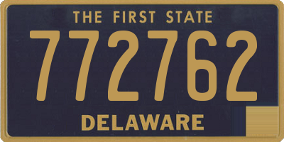 DE license plate 772762