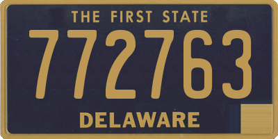 DE license plate 772763