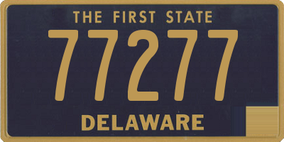 DE license plate 77277