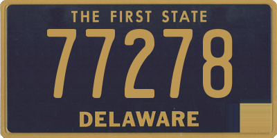 DE license plate 77278