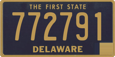 DE license plate 772791