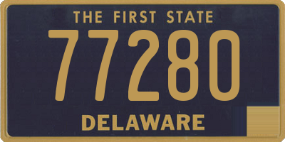 DE license plate 77280